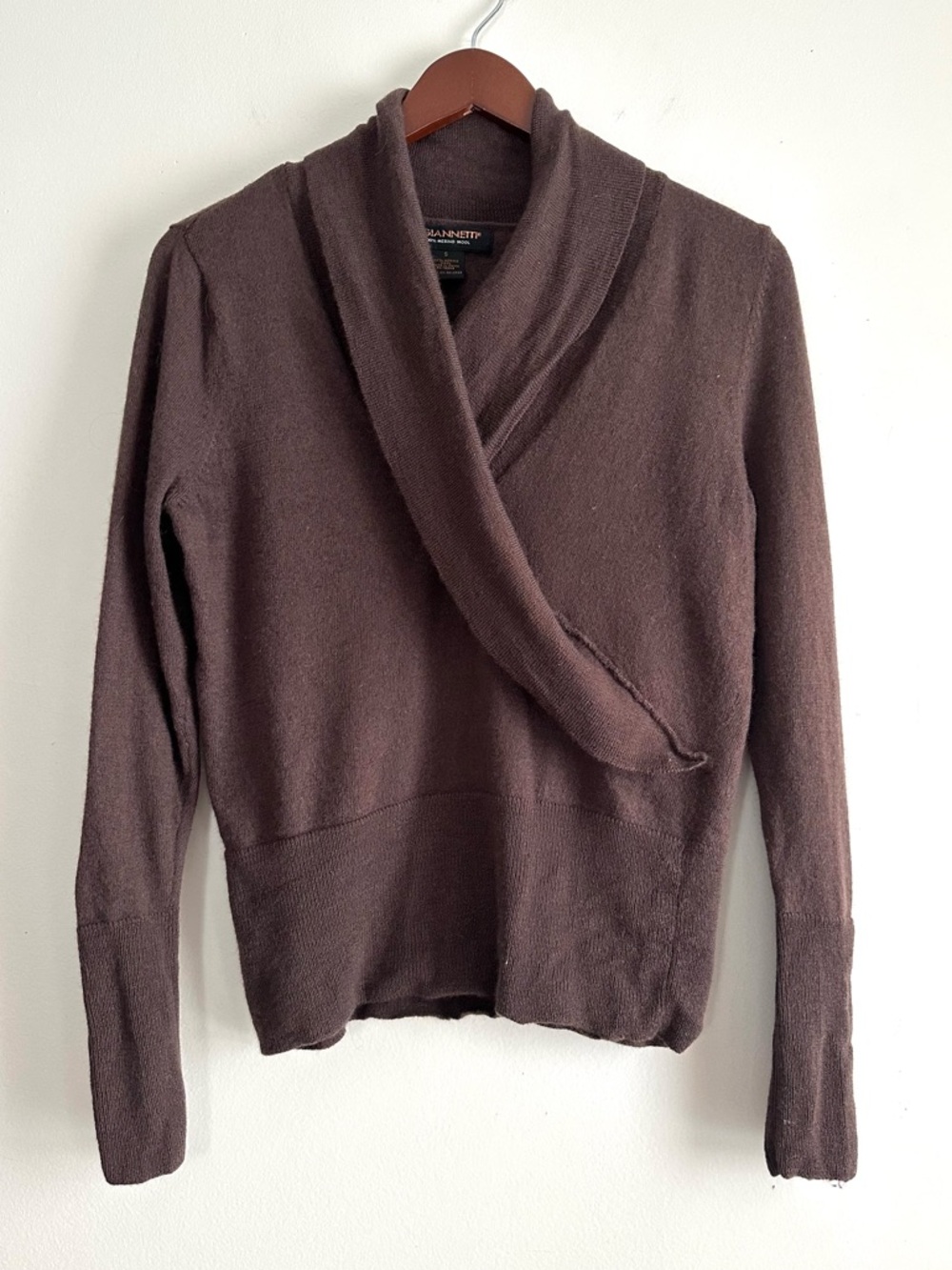 A. Giannetti • Surplice 100% Merino Wool Sweater‎